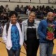 Teens Make A Difference giving Valentine's Gift to Principal and Assistant Principals